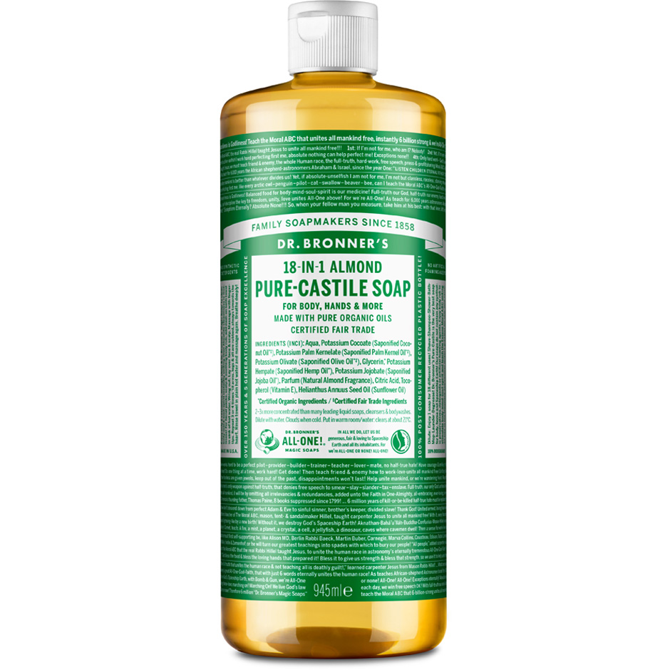 Produktfoto för Dr. Bronner's Pure Castile Liquid Soap Almond 945 ml