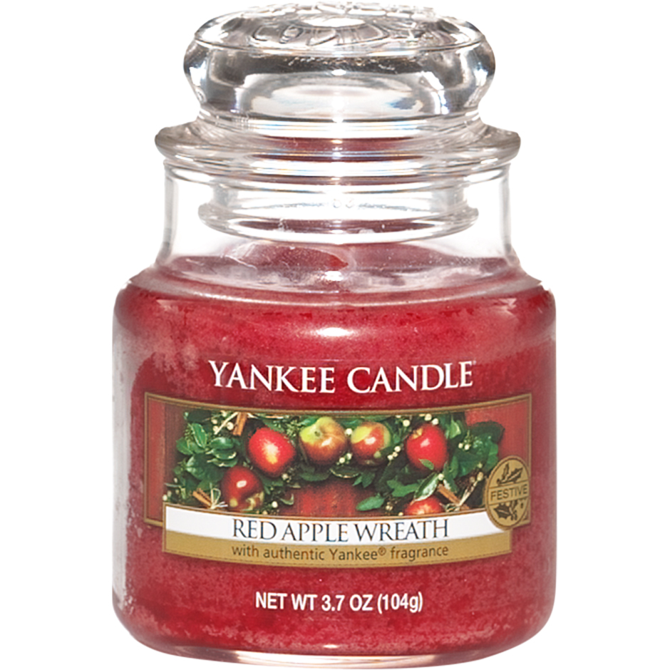 Red Apple Wreath, 104 g Yankee Candle Doftljus