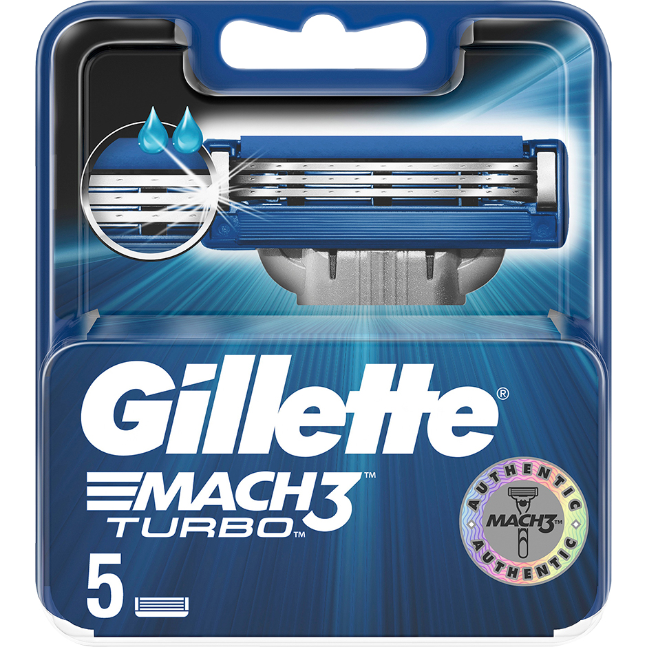 Gillette Mach3 Turbo Razor Blades 5 Pcs