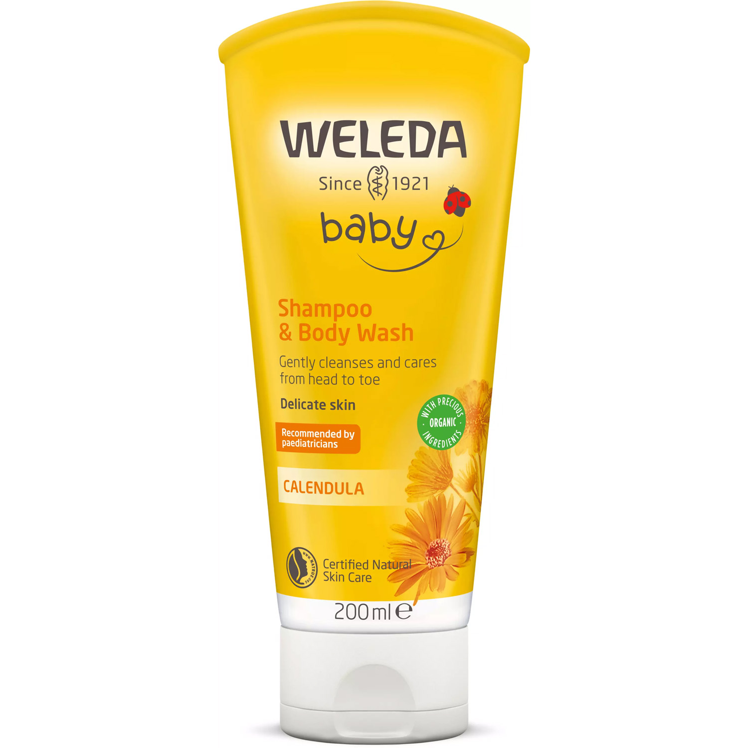 Weleda Calendula Shampoo And Body Wash,  200ml Weleda Mamma & Baby