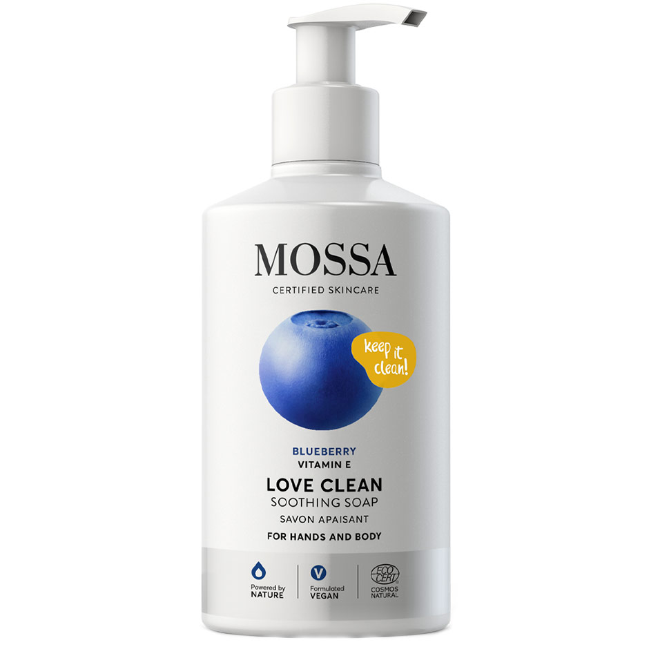LOVE CLEAN Soothing Soap, 300 ml MOSSA Handtvål