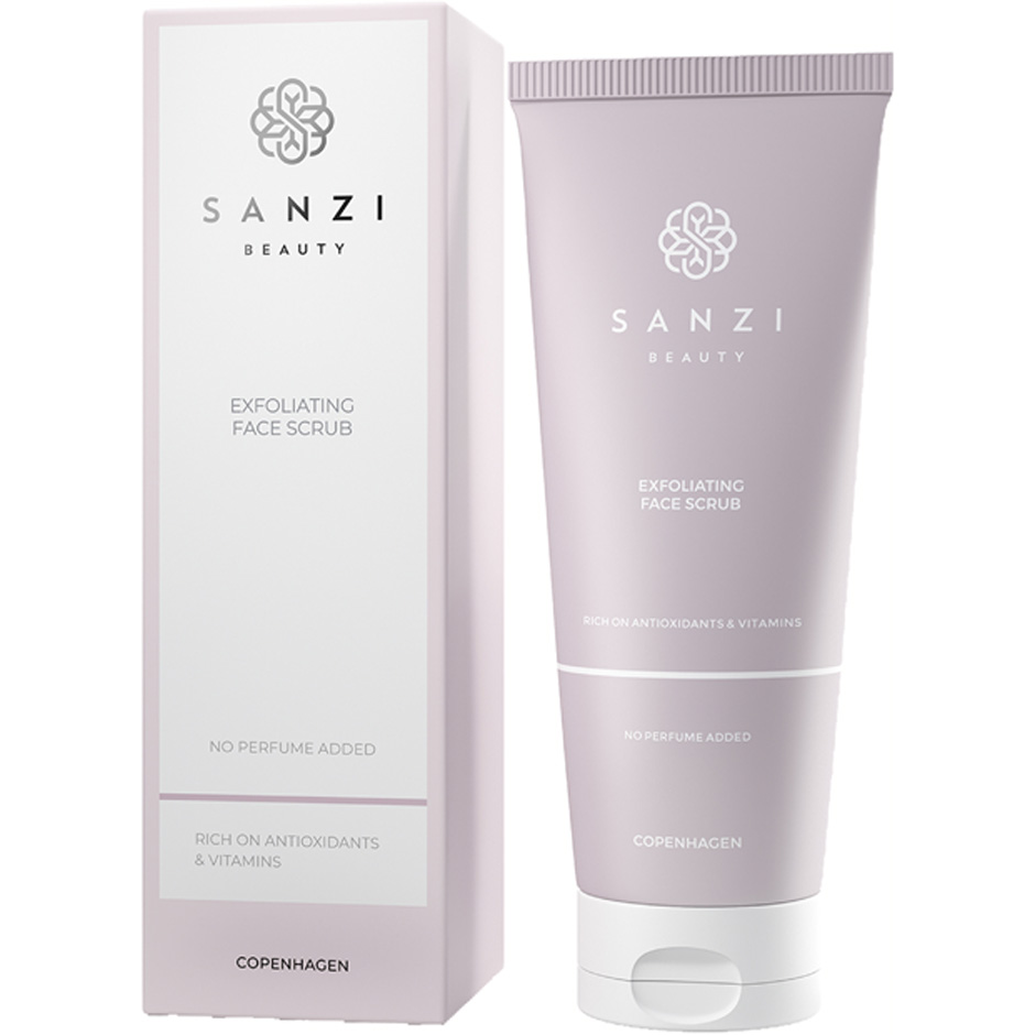 Exfoliating Face Scrub, 100 ml Sanzi Beauty Peeling &  Ansiktsskrubb