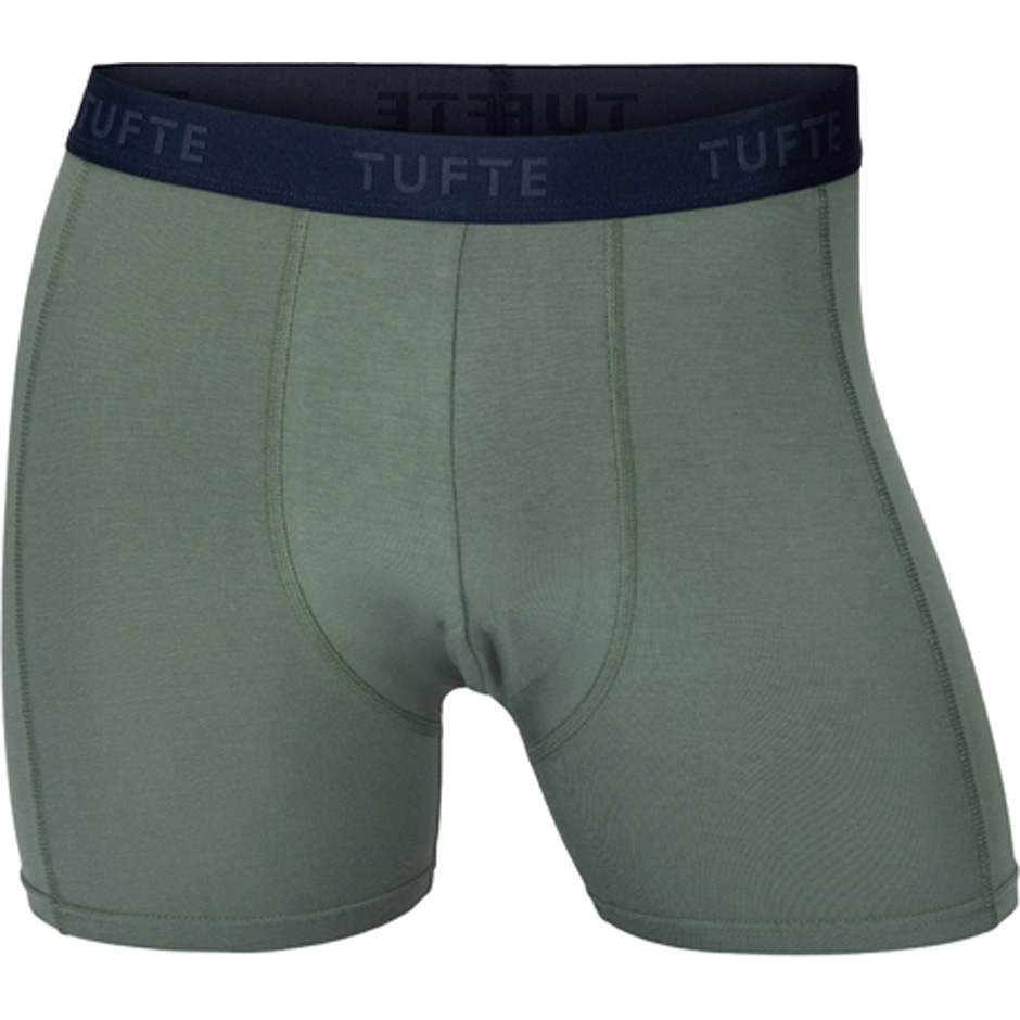 Tufte Mens SoftBoost Boxer Briefs Laurel Wreath / Navy Blazer XL