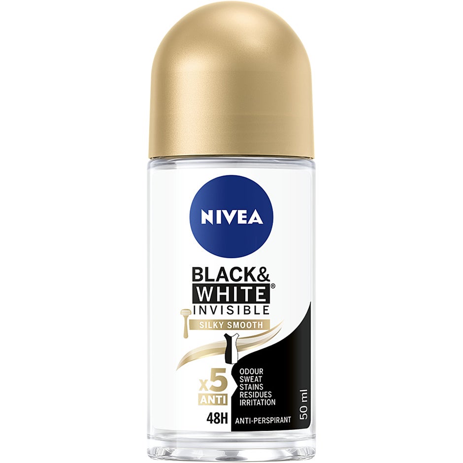 Deo Rollon Black & White Silky Smooth, 50 ml Nivea Deodorant