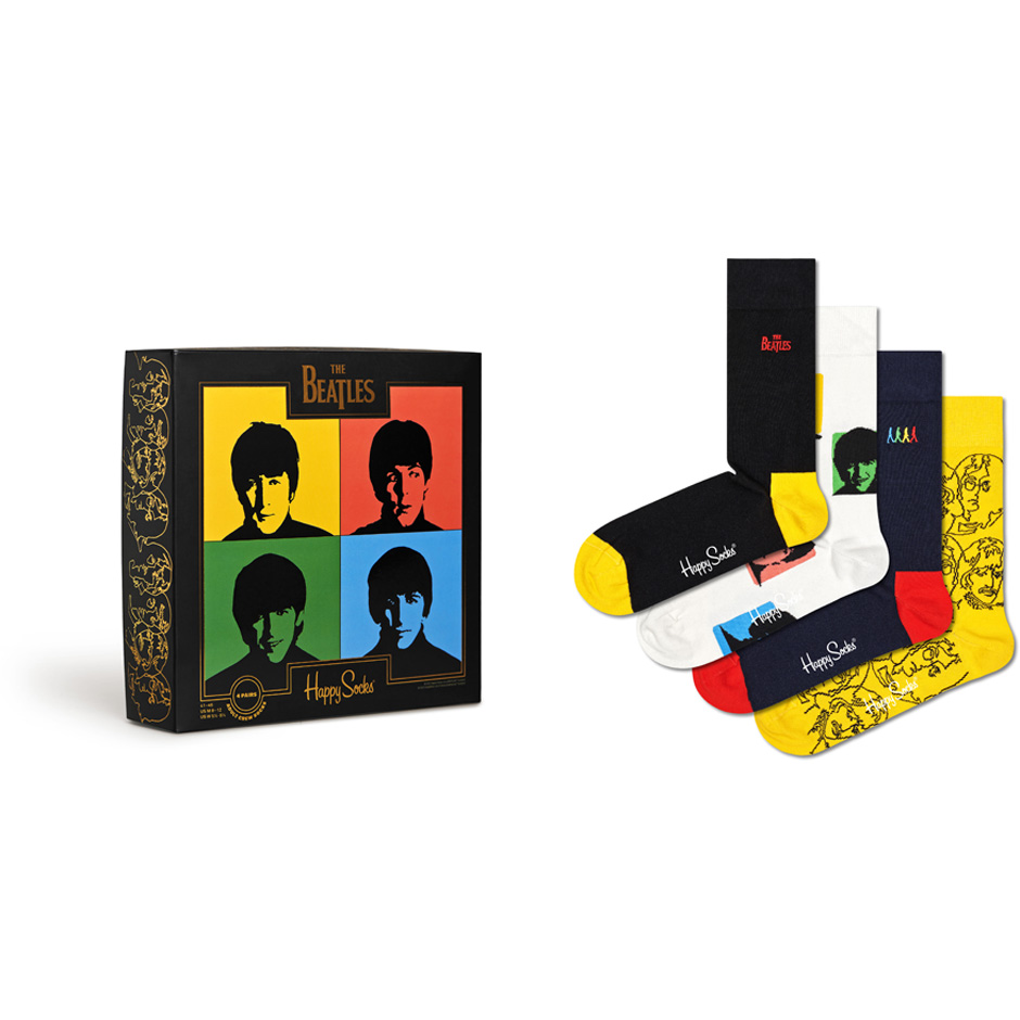 The Beatles 4-Pack Gift Set,  Happy Socks Boxers och strumpor
