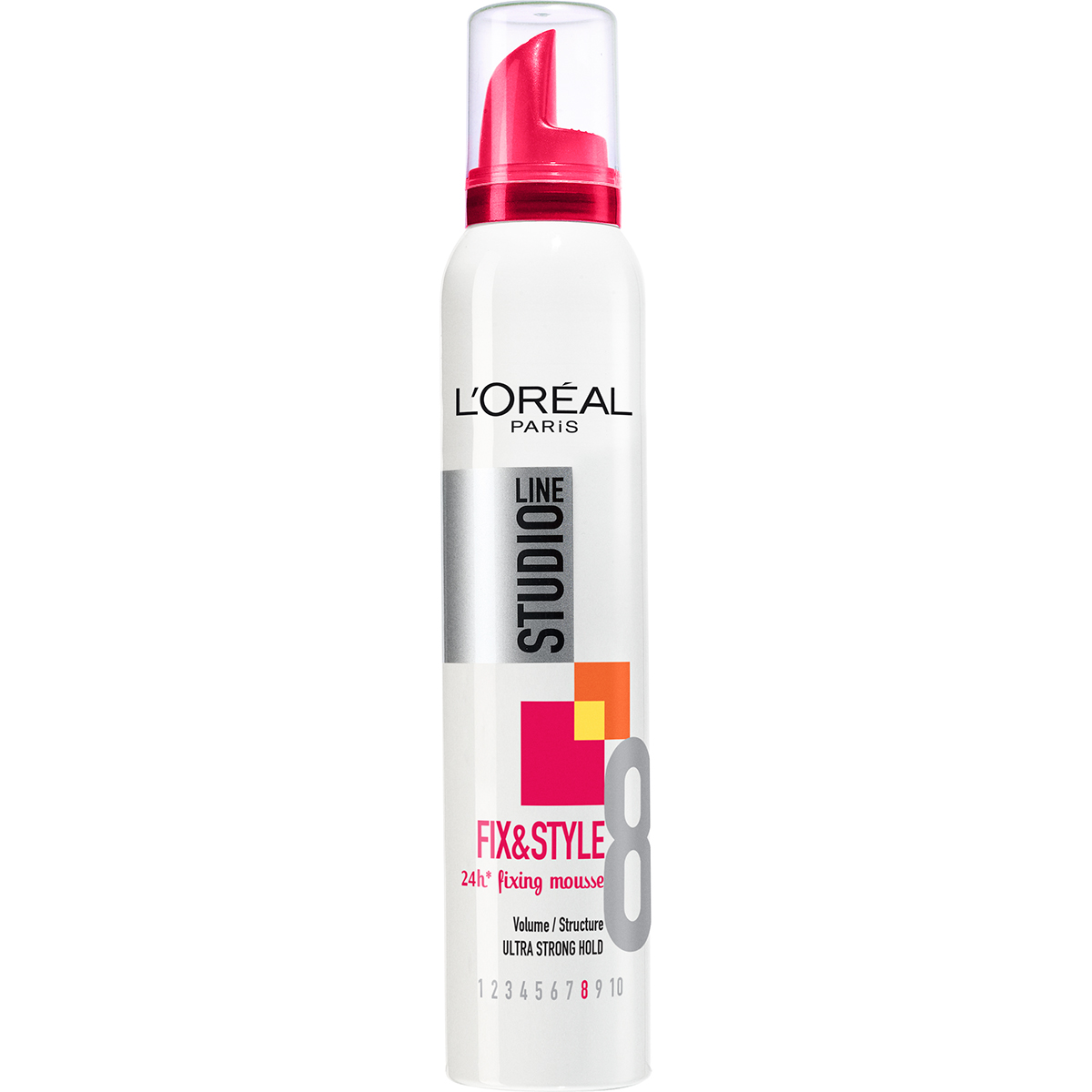 Köp Studio Line Fix & Style Fixing Mousse Ultra Strong,  200 ml L'Oréal Paris Mousse fraktfritt