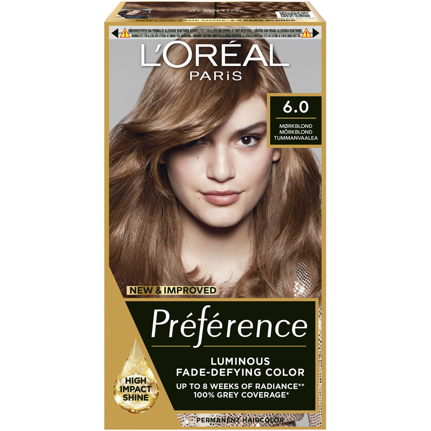 Köp Récital Préférence 6 Sofia Mörkblond,  L'Oréal Paris Blondering & blekning fraktfritt