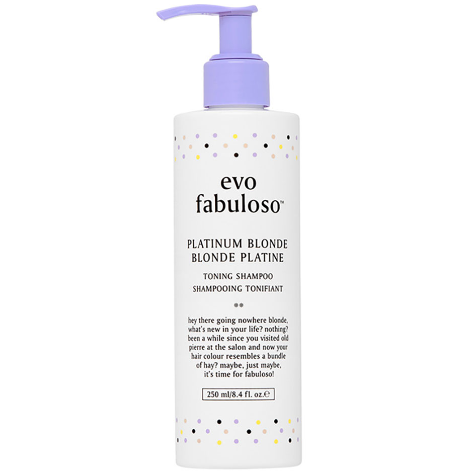 Platinum Blonde Toning Shampoo, 250 ml evo Silverschampo