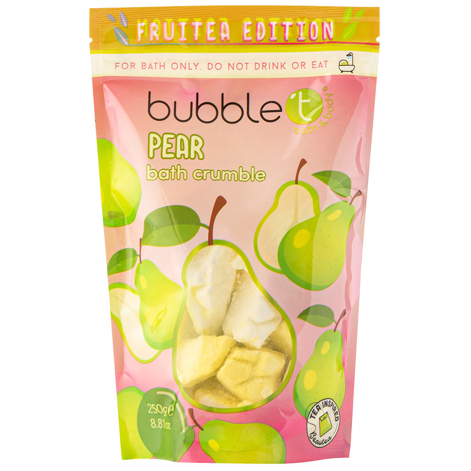 Fruitea Pear Bath Crumble, 250 g BubbleT Badbomber, badskum & badolja