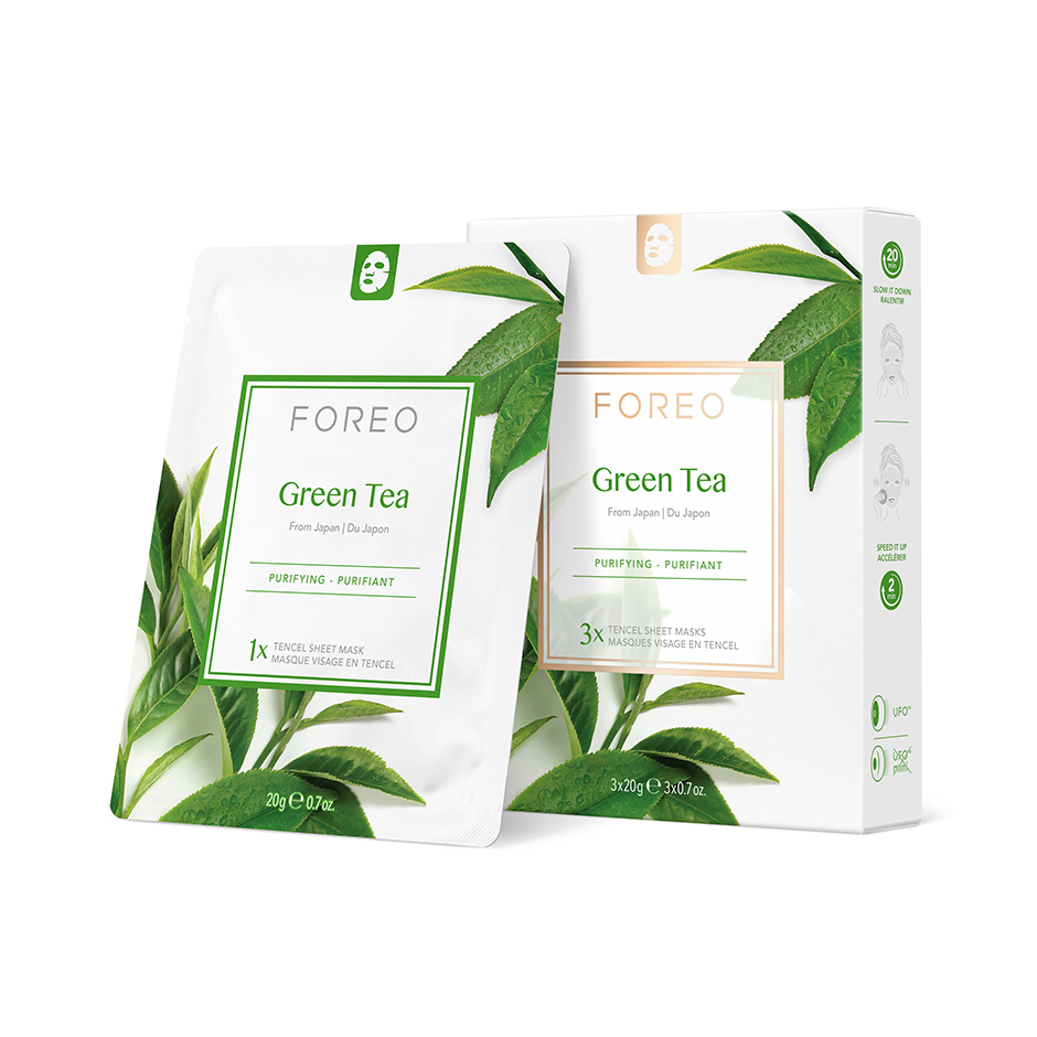 Farm To Face Green Tea x 3, 20 g Foreo Ansiktsmask
