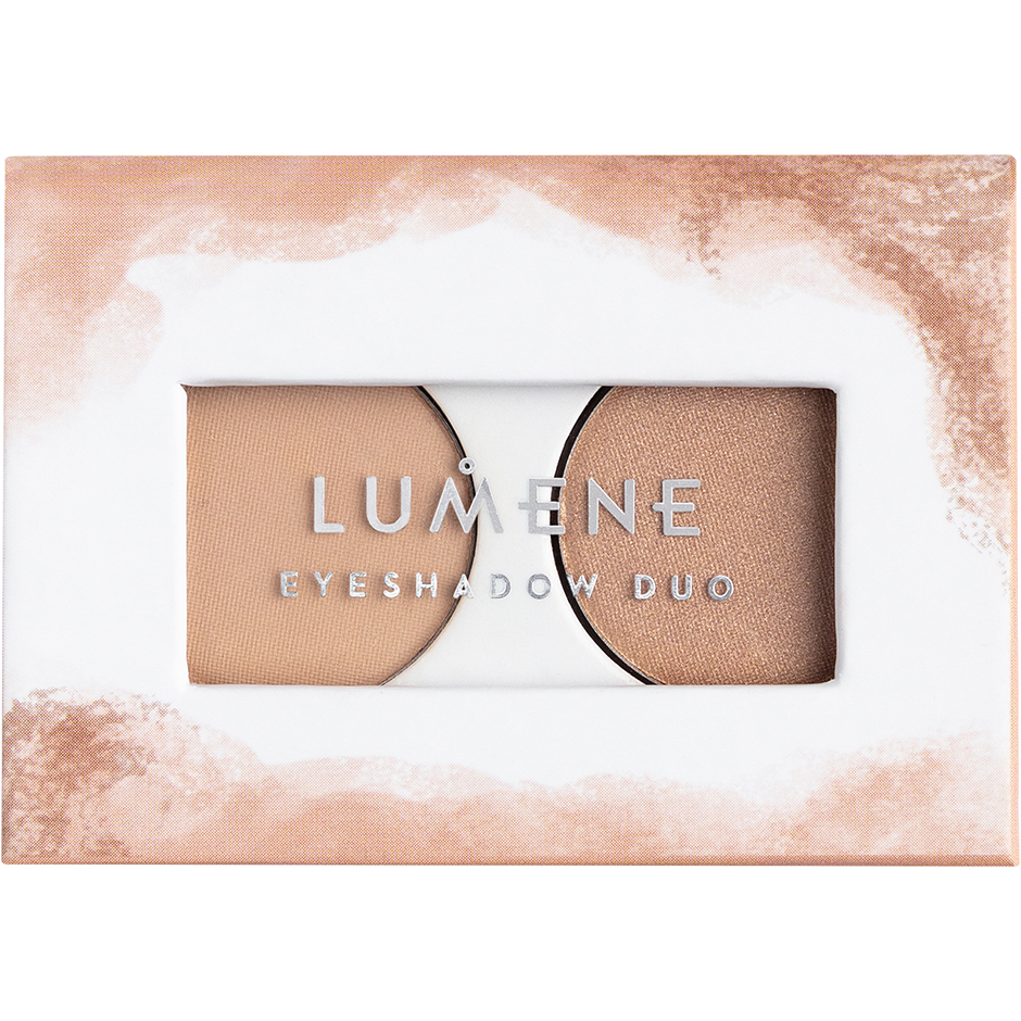 Lumene Bright Eyes Eyeshadow Duo 1 Weightless Beige - 3,2 g