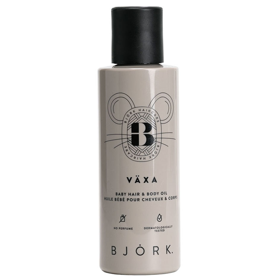 VÄXA Baby Hair & Body Oil, 125 ml Björk Hudkräm för barn