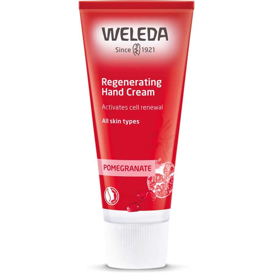 Köp Weleda Pomegranate Regenerating Hand Cream,  50ml Weleda Handkräm fraktfritt