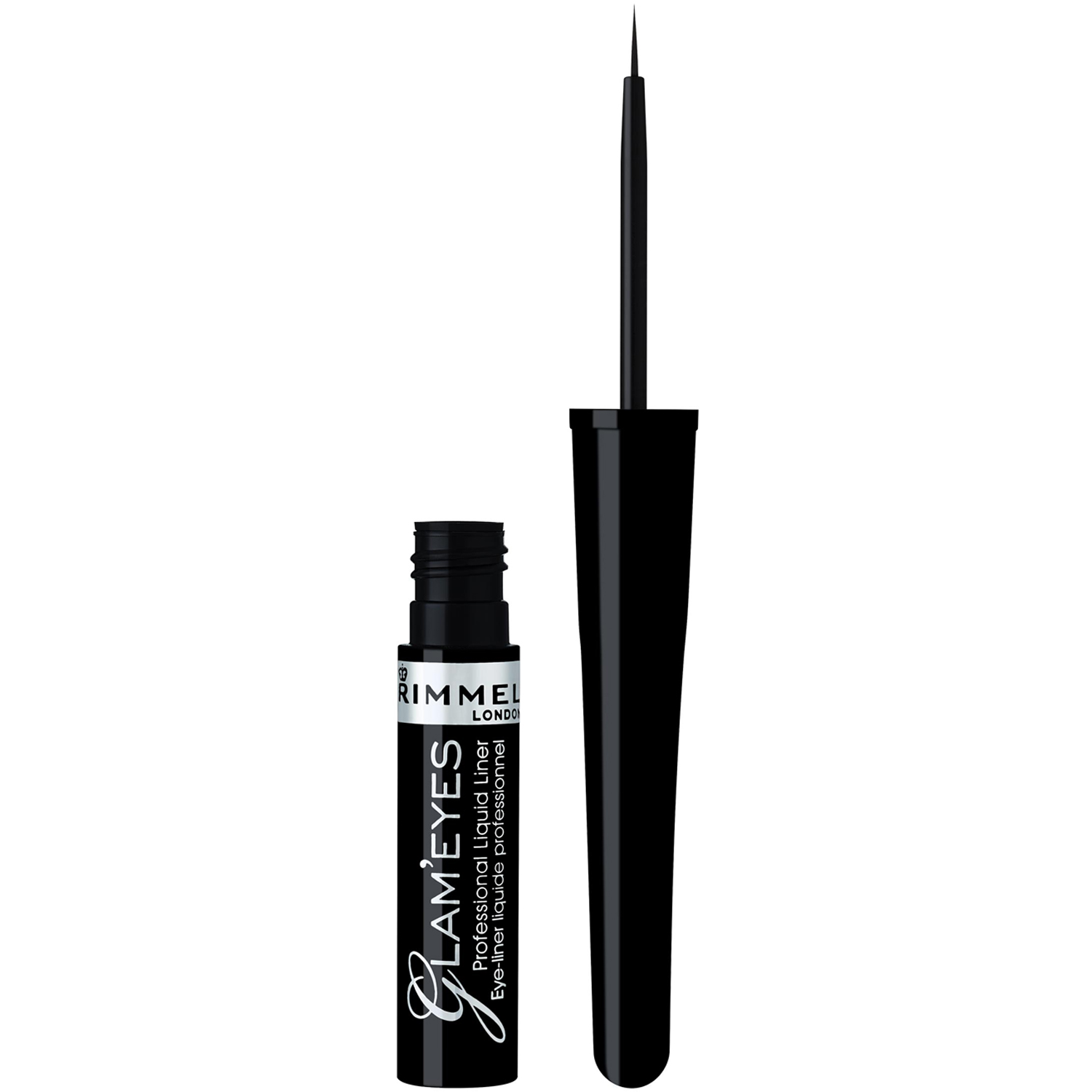 Köp Rimmel London Glam 'Eyes Liquid Liner, Pitch Black 001 Rimmel Eyeliner fraktfritt
