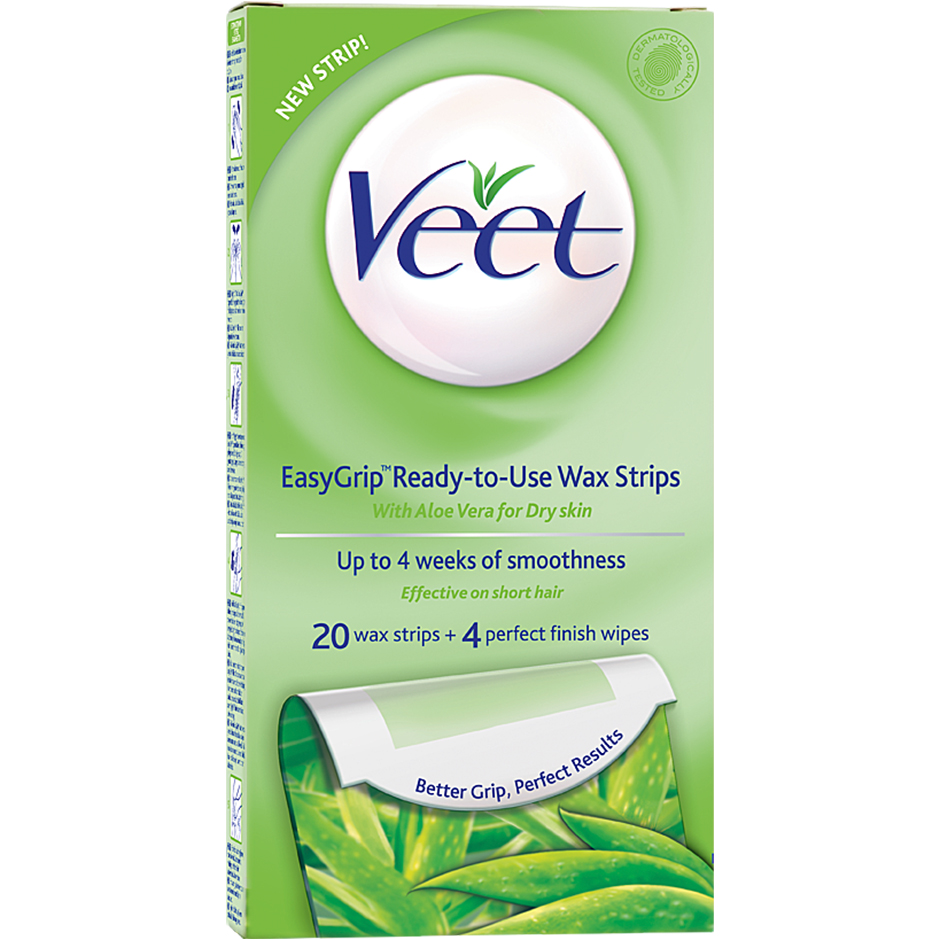 Veet Wax Strips Easy Grip For Dry Skin 20Pcs