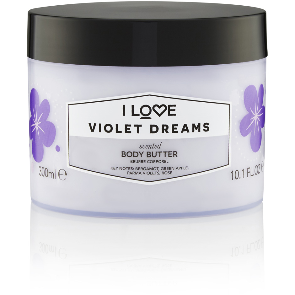 Köp Violet Dreams, Scented Body Butter 300 ml I love… Kroppslotion fraktfritt