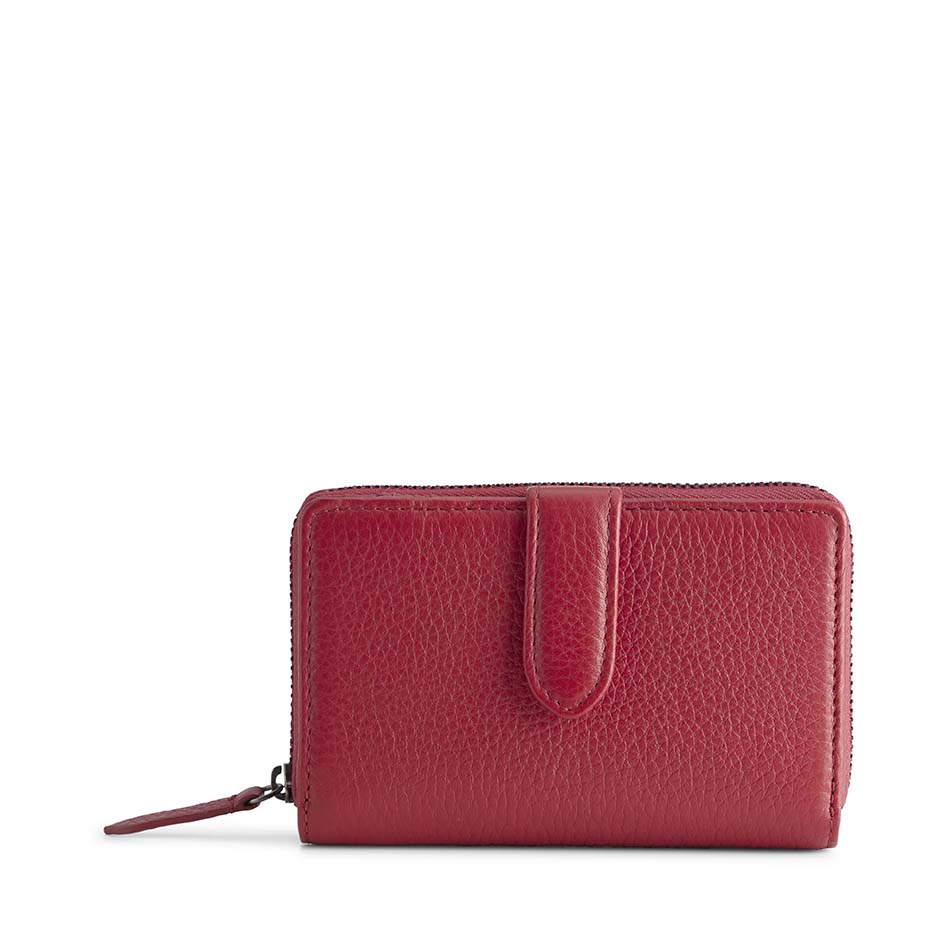 Markberg Ellis Wallet Grain Shocking Red