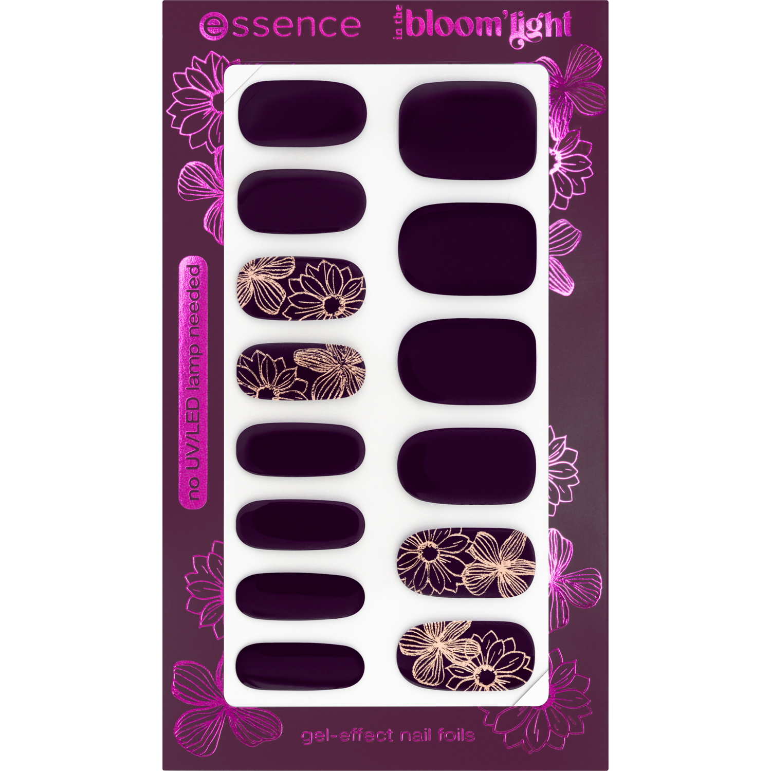 Produktfoto för essence In The Bloom'light Gel-Effect Nail Foils 14 pcs