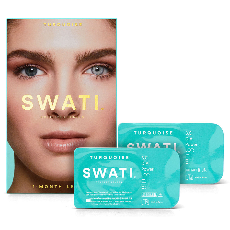 SWATI Cosmetics Turquoise 1 Month - 2 pcs