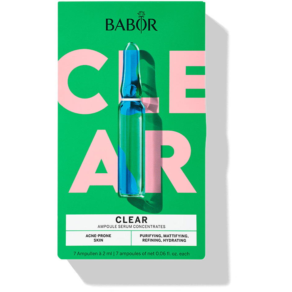 Limited Edition CLEAR Ampoule Set,  Babor Serum & Ansiktsolja