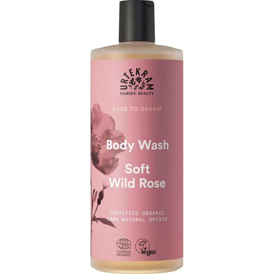 Soft Wild Rose Body Wash, 500 ml Urtekram Duschcreme