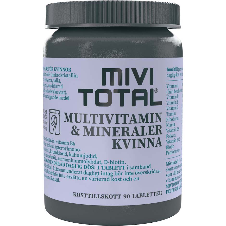 Kvinna,  Mivitotal Kosttillskott & Vitaminer