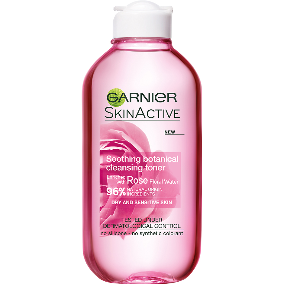 Köp Garnier Soothing Botanical Rose Toner, Dry & Sensitive Skin 125 ml Garnier Ansiktsvatten fraktfritt