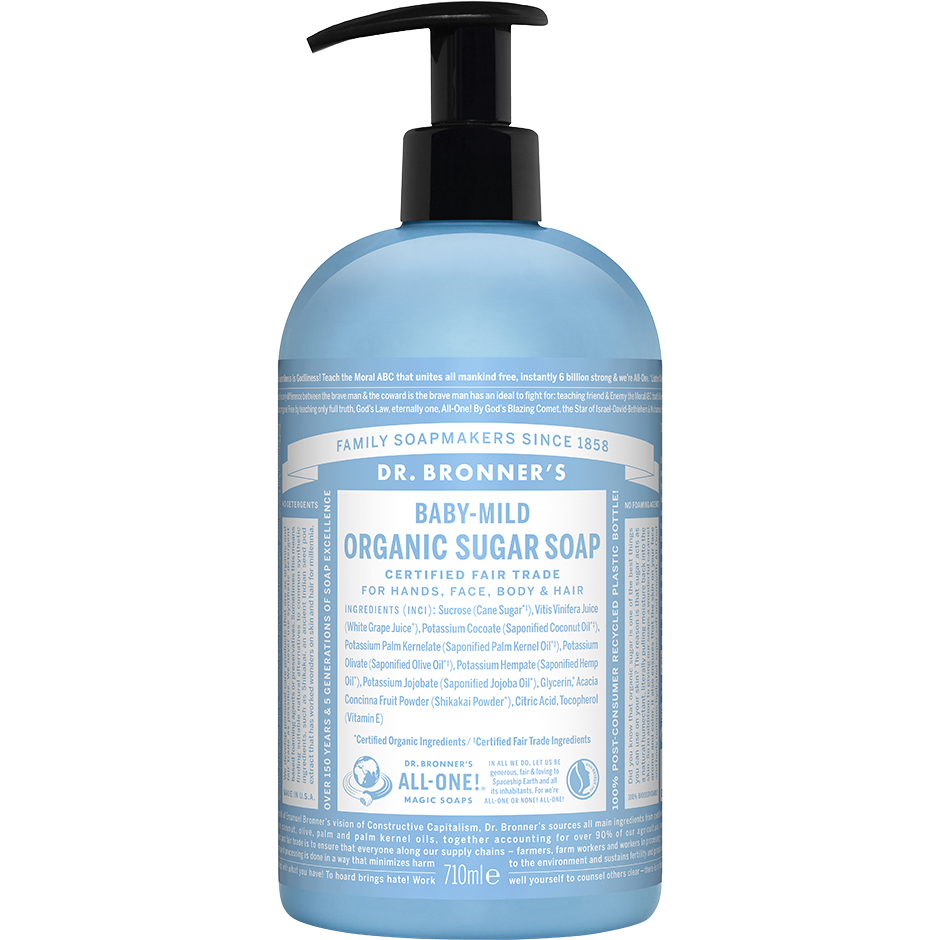 Produktfoto för Dr. Bronner's Organic Sugar Soap Baby-Mild - 710 ml