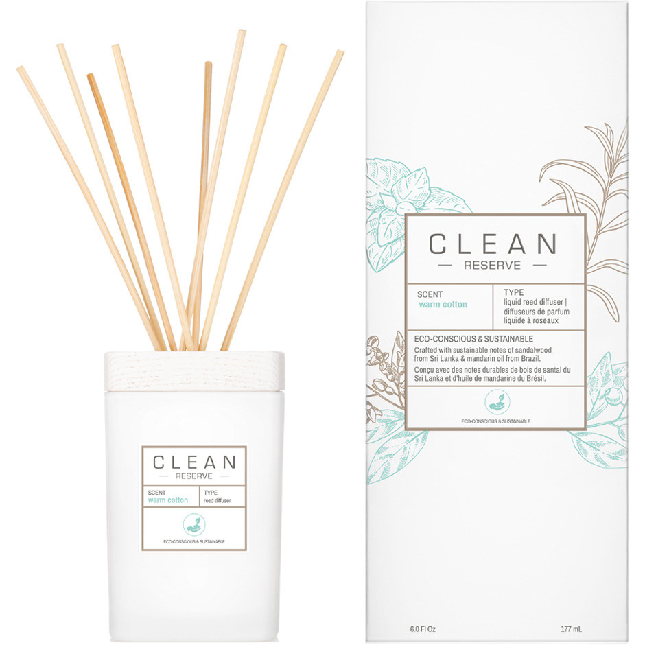 Clean Space Warm Cotton Reed Diffuser, 170 ml Clean Doftpinnar & Doftspridare