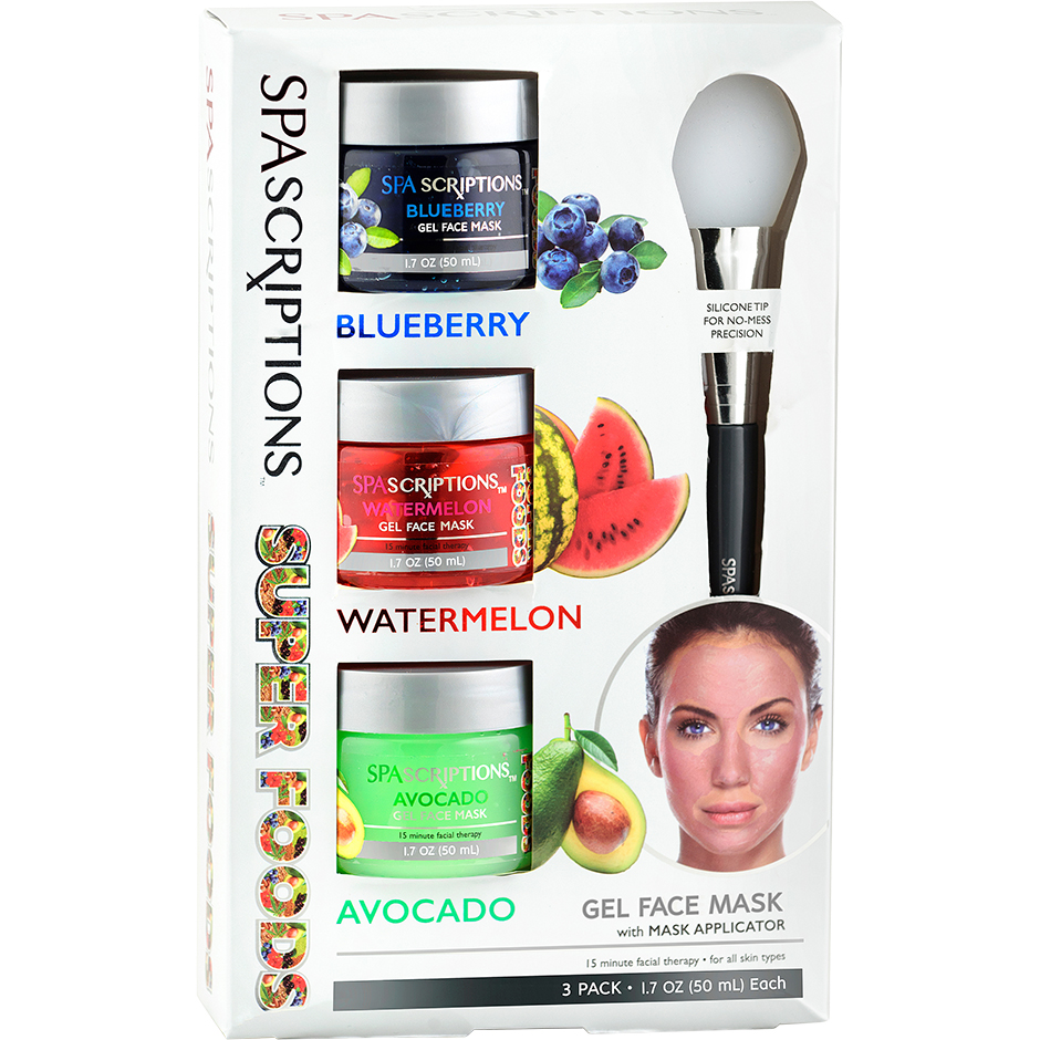 Superfoods Masks Blueberry Watermelon Avocado, 50 ml Spascriptions Ansiktsmask