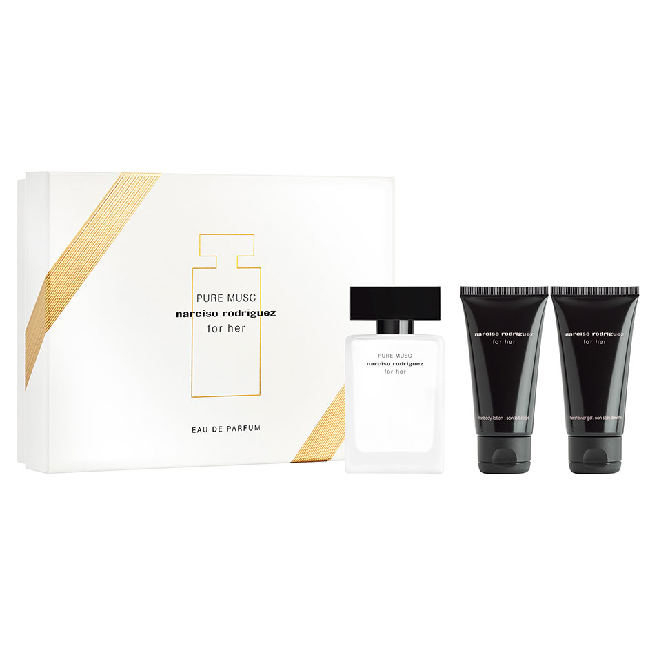 For her Pure Musc Gift Set,  Narciso Rodriguez Gift Set Dam