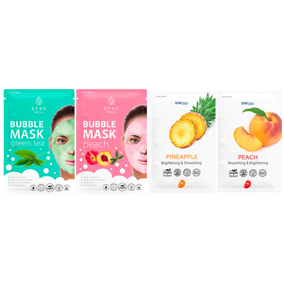 Smoothing Sheet Mask Kit,  Stay Well Hudvård