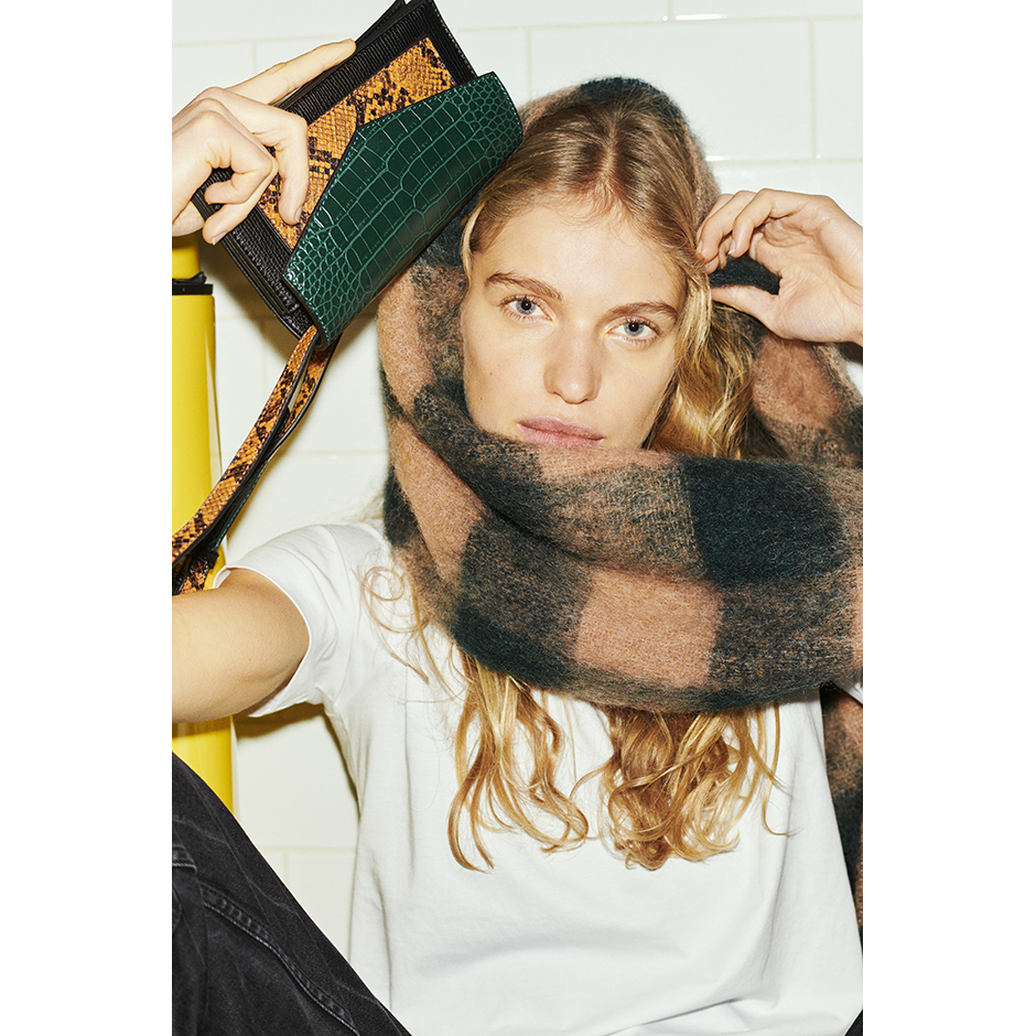Check Mincho Scarf