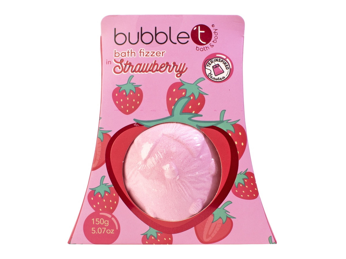 BubbleT Fruitea Bath Fizzer Strawberry,  BubbleT Badbomber, badskum & badolja