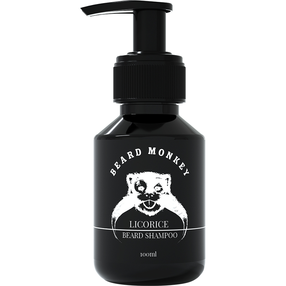 Licorice Beard Shampoo, 100 ml Beard Monkey Skäggschampo & Skäggbalsam