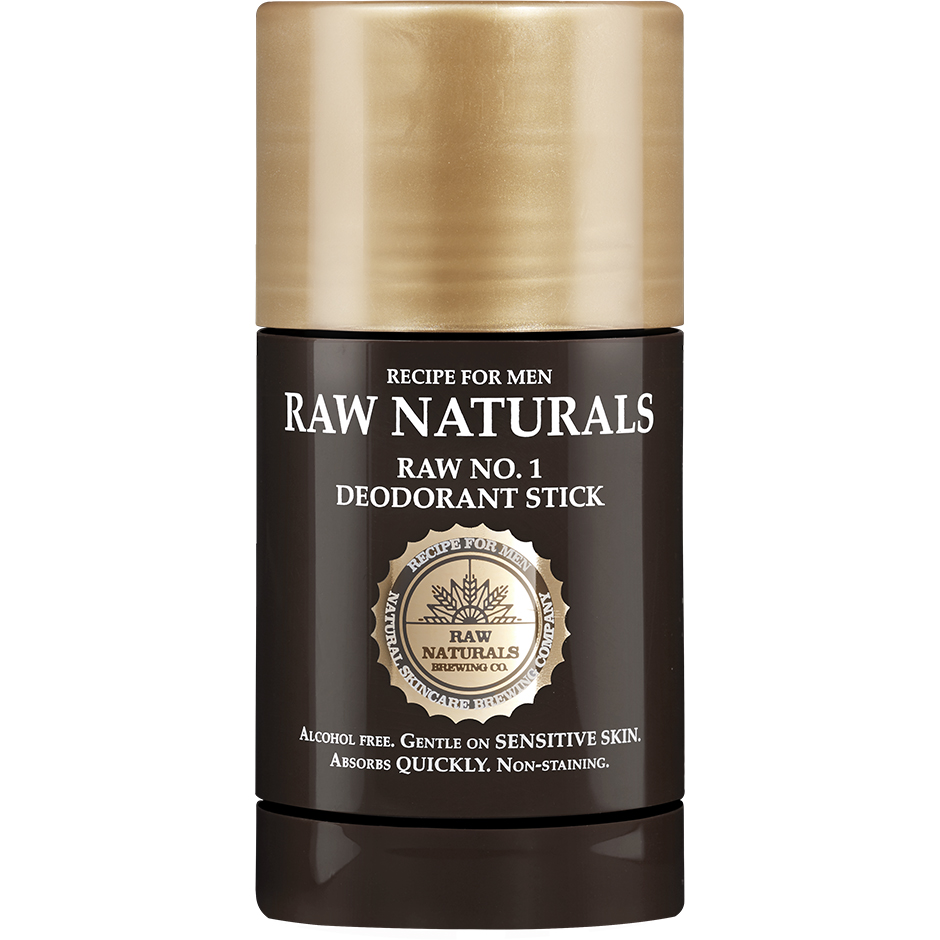 No1 Deodorant Stick, 75 ml Raw Naturals by Recipe for Men Deodorant