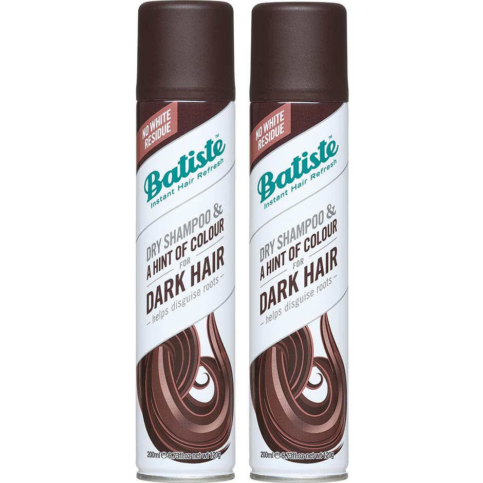 Batiste Dry Shampoo Dark & Deep Brown Duo 2 x Dry Shampoo 200ml