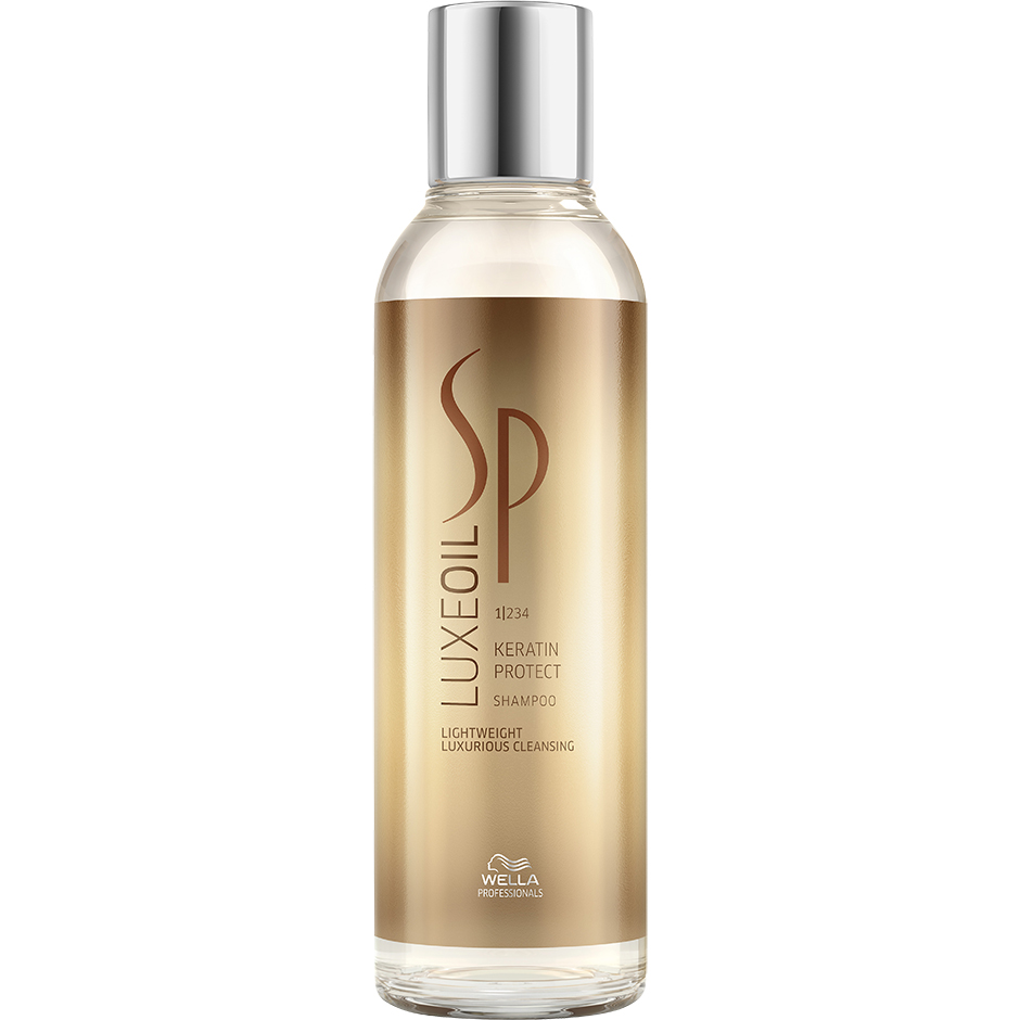 Köp Wella System Professional Luxe Keratin Protein Shampoo, SP Luxe Hair Oil Keratin Protect Shampoo 200 ml Wella Shampoo fraktfritt