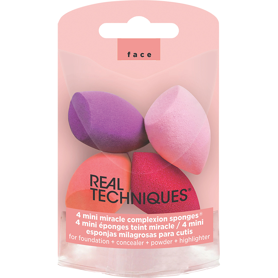 Real Techniques 4 Mini Miracle Complexion Sponges,  Real Techniques Makeupsvamp