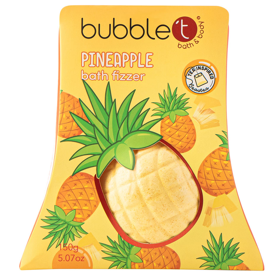 Fruitea Pineapple Bath Fizzer, 150 g BubbleT Badtillbehör