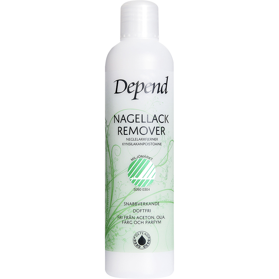 Köp Depend Ecolabelled Svanen Remover,  250 ml Depend Nagellacksborttagning fraktfritt