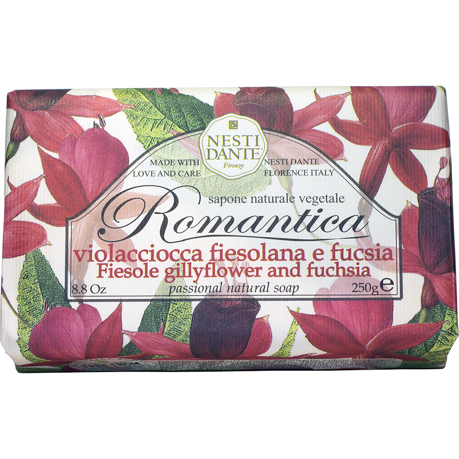 Romantica Gillyflower & Fuchsia, 250 g Nesti Dante Handtvål