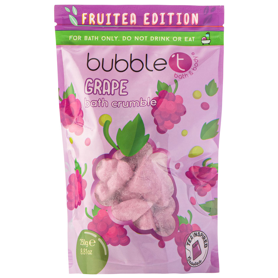 Fruitea Grape Bath Crumble, 250 g BubbleT Badtillbehör