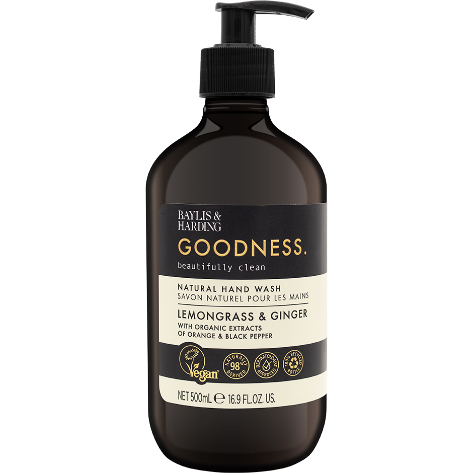 Goodness Lemongrass & Ginger Hand Wash, 500 ml Baylis & Harding Handtvål