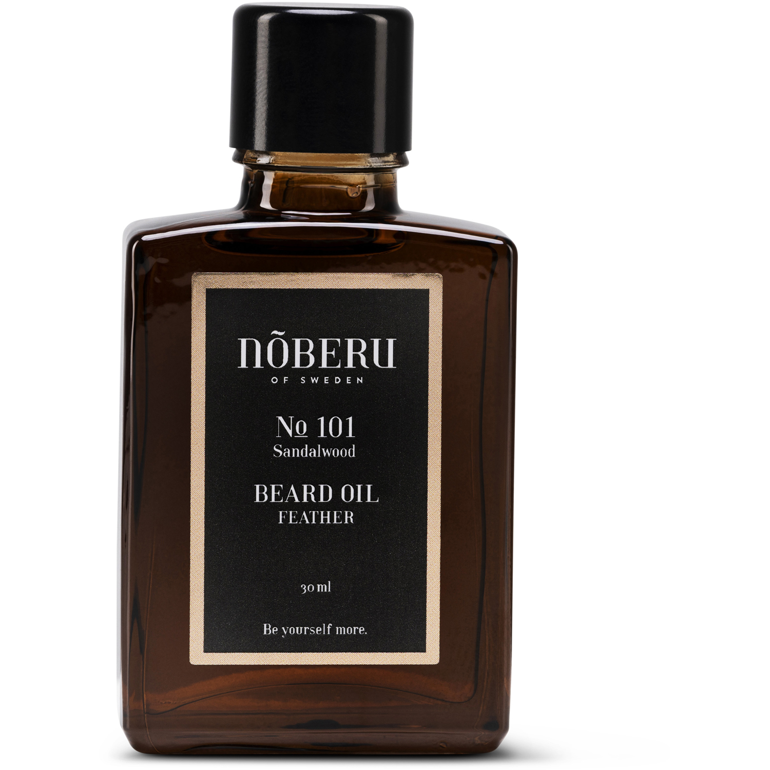 Beard Oil Feather - Sandalwood,  Nõberu of Sweden Skäggolja & Skäggvax