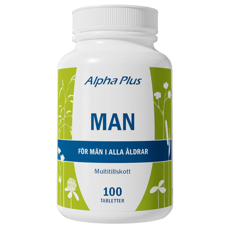 Man,  Alpha Plus Kosttillskott & Vitaminer
