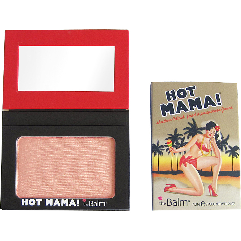 the Balm Hot Mama Shadow/Blush Peachy Pink - 7 g
