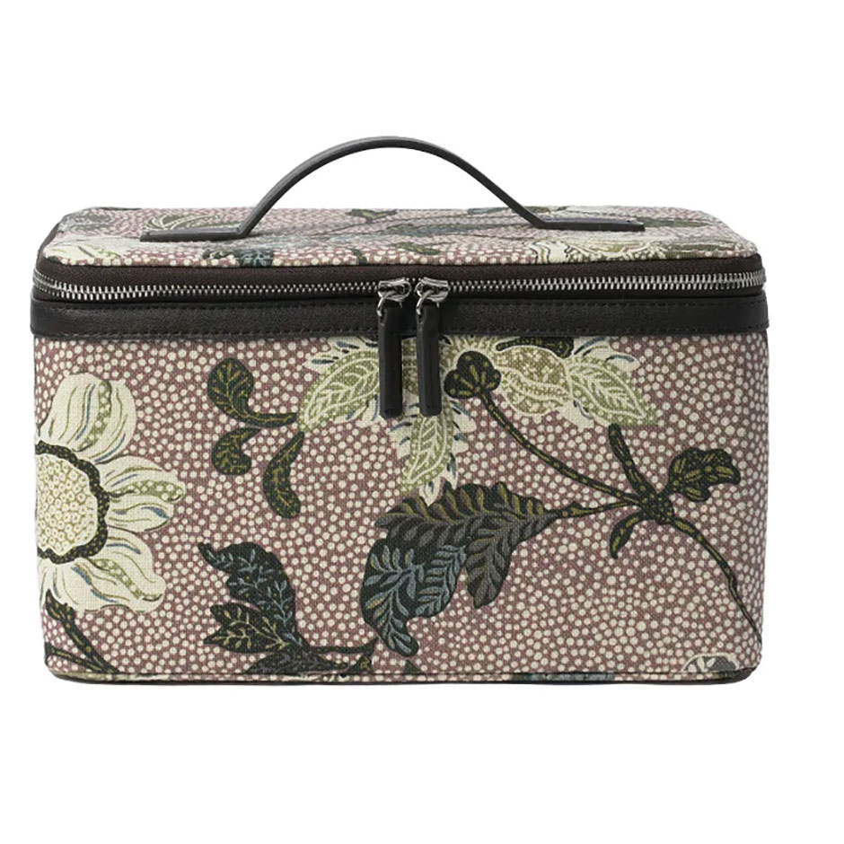 Beauty Hard Box Dusty Pink Flower Linen,  Ceannis Väskor
