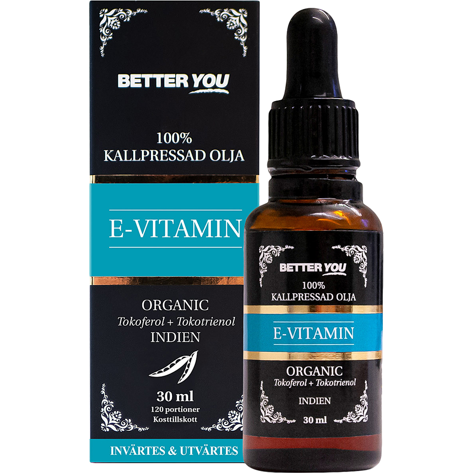 E-vitaminolja EKO Kallpressad, 30 ml Better You Hudserum & Kroppsolja