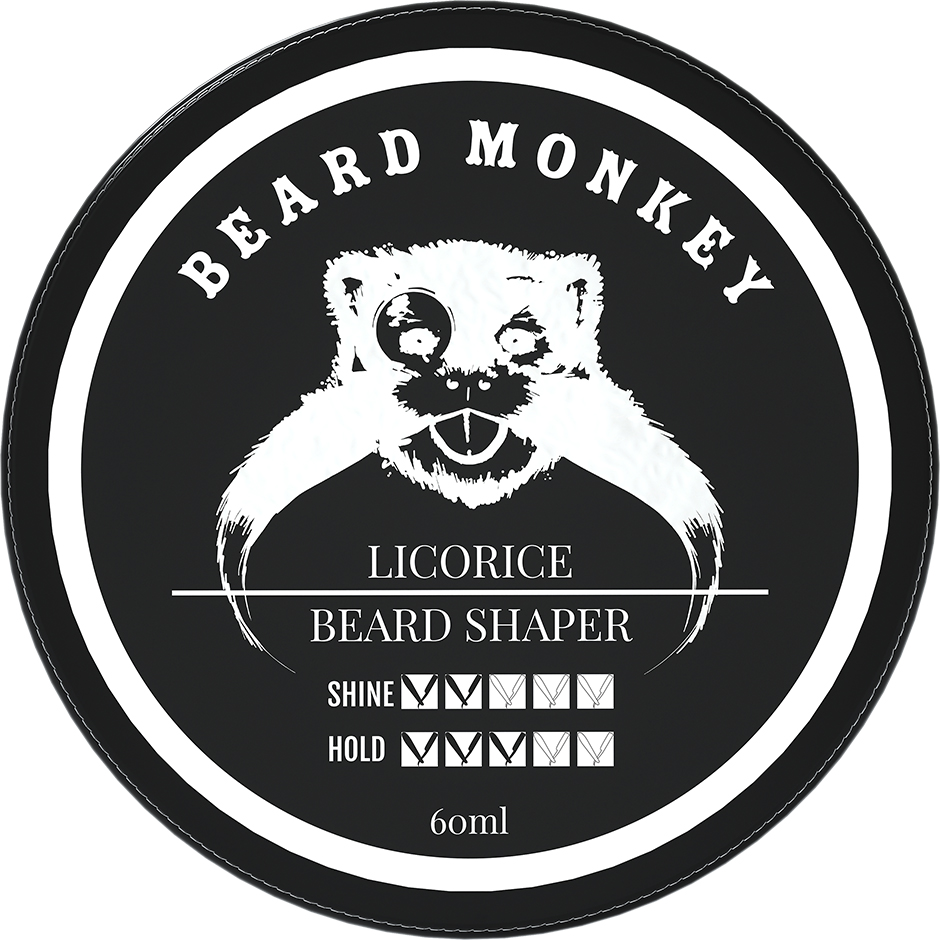 Licorice Beard Shaper, 60 ml Beard Monkey Skäggolja & Skäggvax